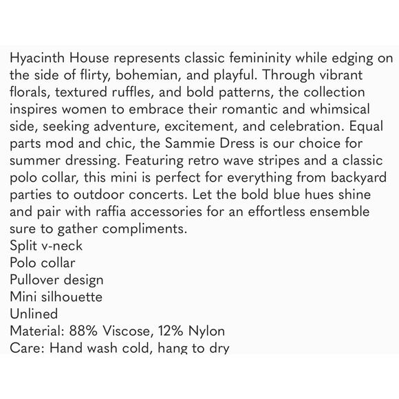 Tuckernuck Blue & Teal Wave-Print Mini Dress - Picture 10 of 11